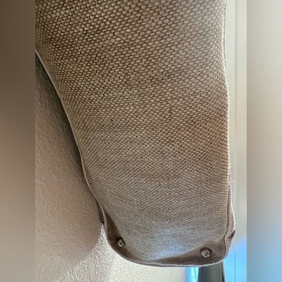 Tod's Straw Woven Tote Bag with Dustbag Beige White Rope Handles Large Size - Picture 9 of 11